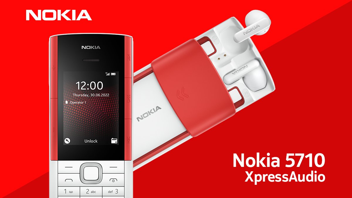 Nokia 5710 Xpress Music Mobile Phone - PTA Approve - Dual Sim - Airpods - 1 Year Warranty